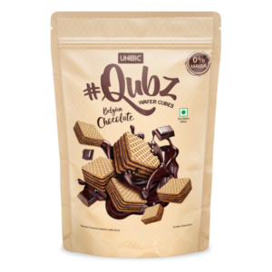 Unibic Qubz Belgian Chocolate Wafer 0% Maida 120g