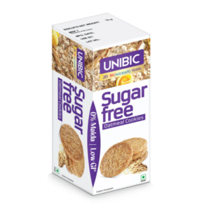 unibic : sugar free oatmeal cookies, 67.5g