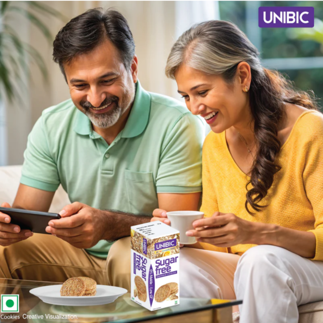 unibic : sugar free oatmeal cookies, 67.5g
