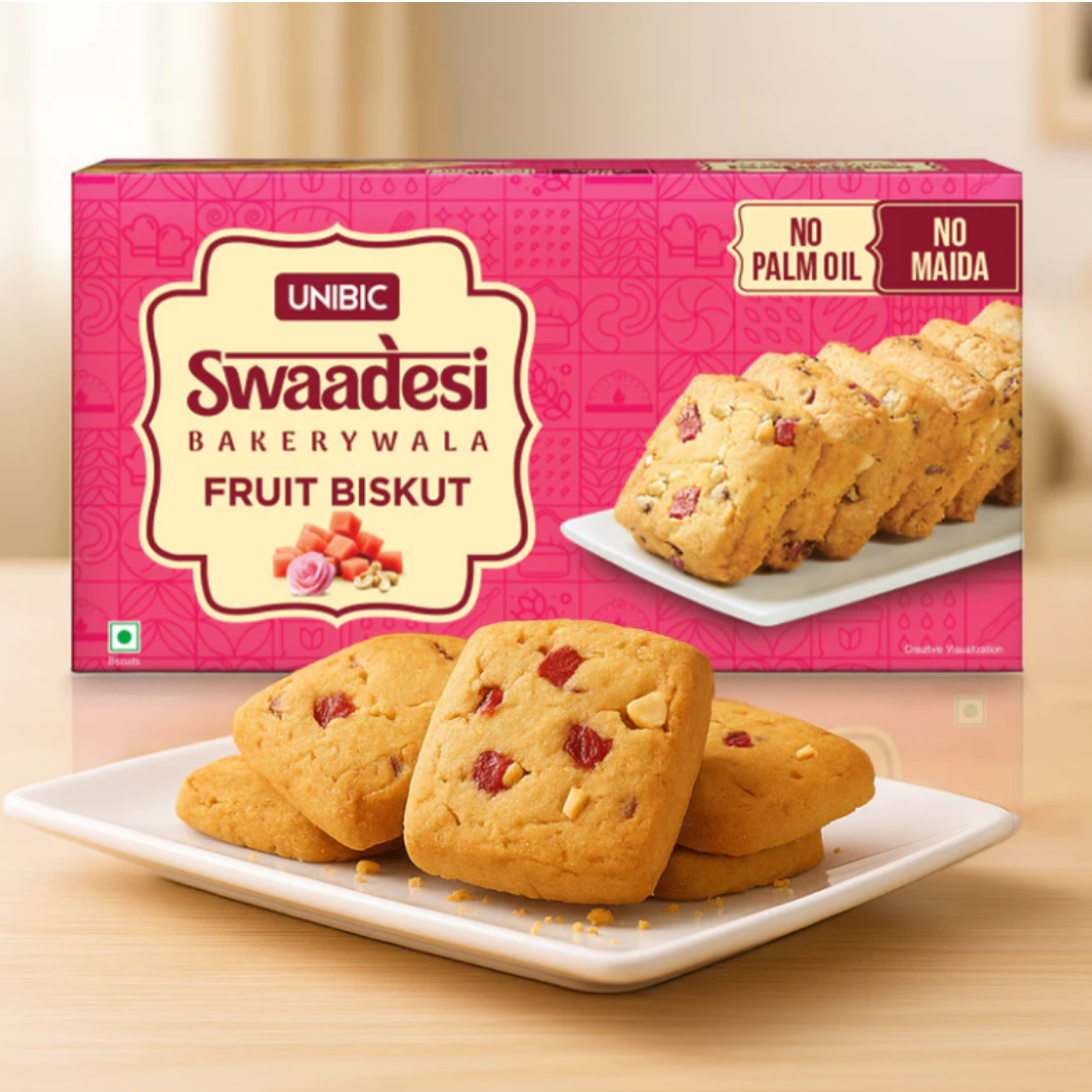 unibic swaadesi bakerywala fruit biskut 200 gm
