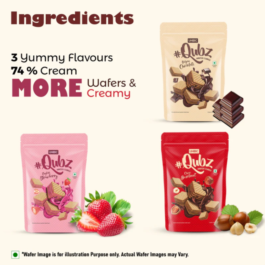 qubz assorted packs (pack of 3 ) 360g