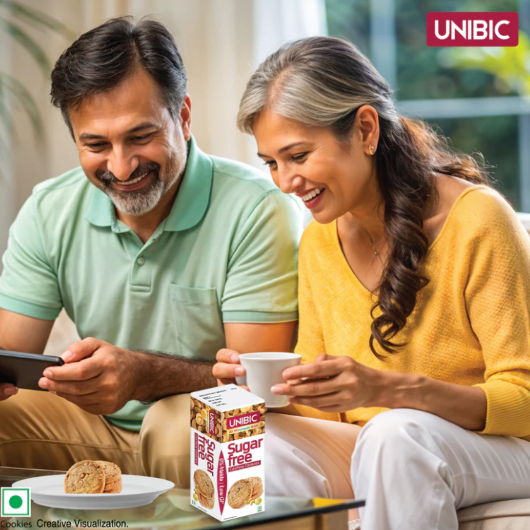 unibic : sugar free cashew cookies, 67.5g
